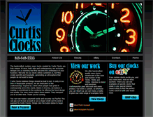 Tablet Screenshot of curtisclock.com